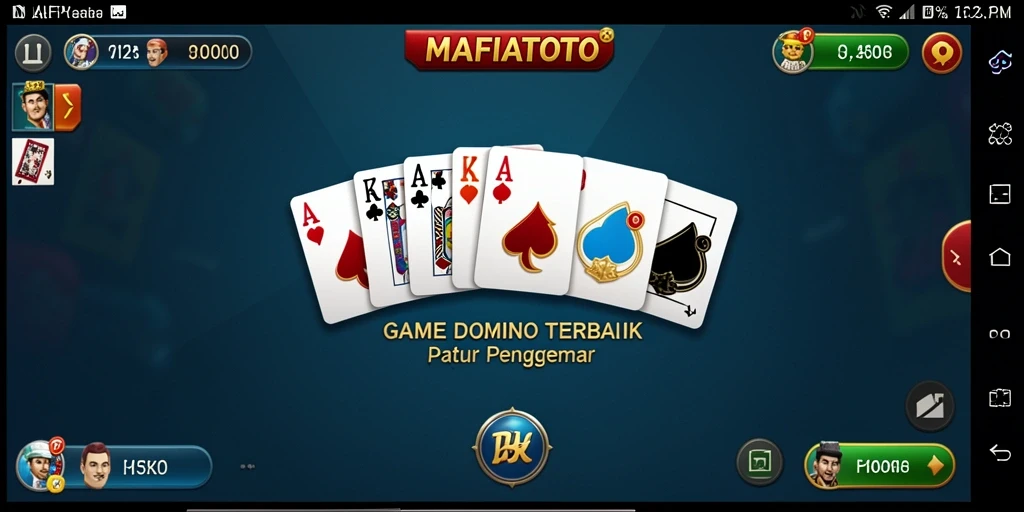 Screenshot gameplay MAFIATOTO yang menampilkan aksi seru permainan Domino.
