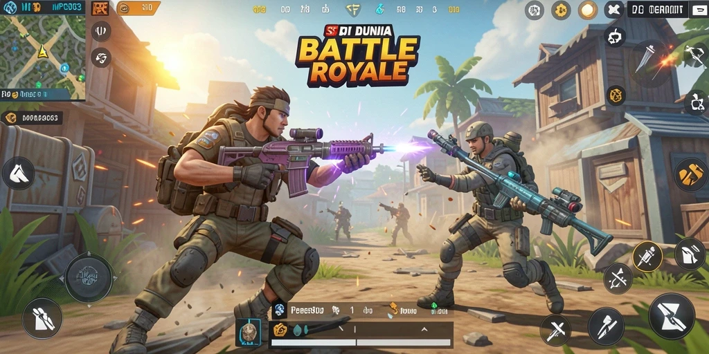 Gameplay menegangkan dalam aksi Battle Royale MPO303.