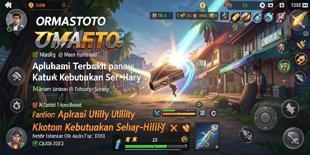 Tampilan antarmuka utama ORMASTOTO yang sederhana dan efisien.