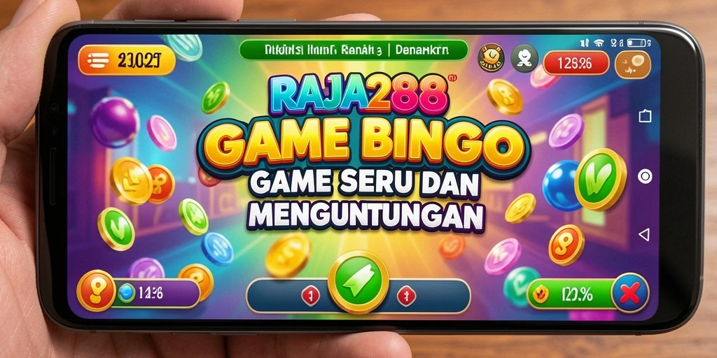 Tampilan gameplay Bingo yang seru dan interaktif di RAJA288.
