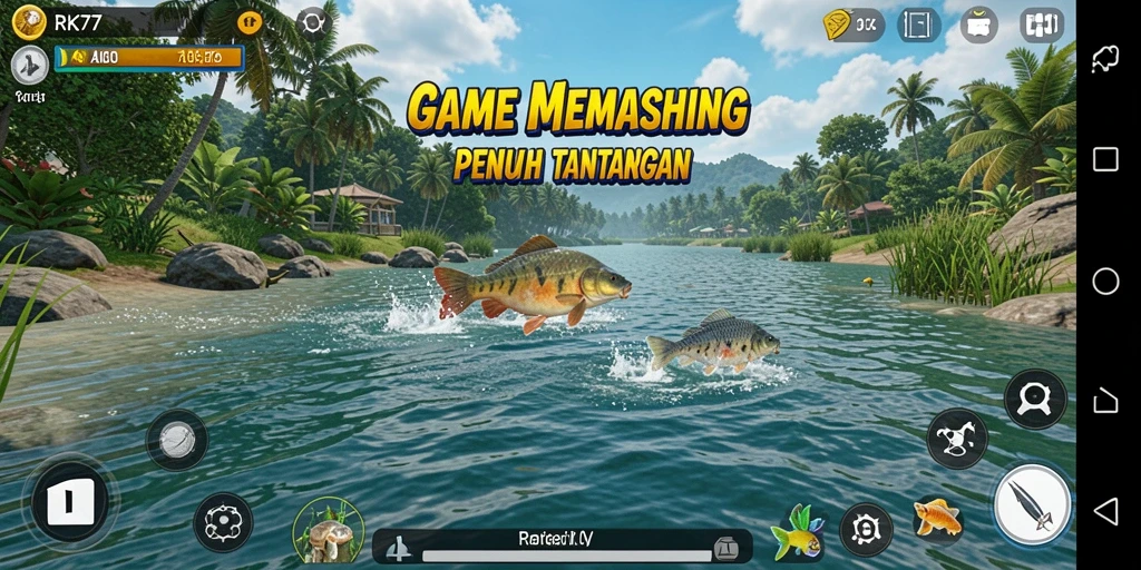 Tangkapan ikan menakjubkan dalam permainan RK77